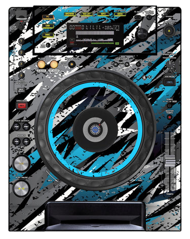 Pioneer DJ CDJ 850 Skin Sparkasm Blue Light